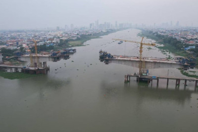 គម្រោងសាងសង់ស្ពានចាក់អង្រែក្រោម-ព្រែកប្រា សម្រេចបាន ៦៨% ហើយ ដោយលឿនជាងផែនការដែលបានកំណត់